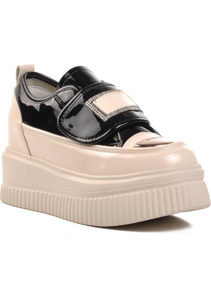 24K373 Siyah Gizli Topuklu Kadın Spor Ayakkabı