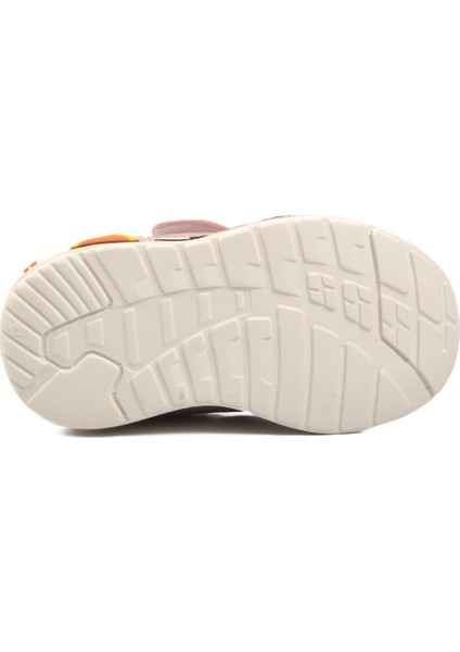1739-B Pudra Unisex Cırtlı Çocuk Sneaker