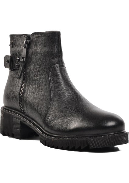 1950807k Içi Polarlı Siyah Kadın Bot