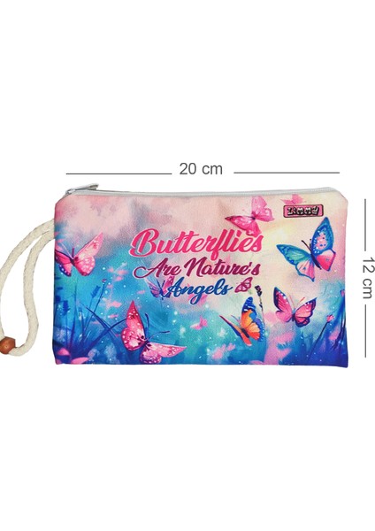 Kelebek Desenli Kalem Kutusu Yıkanabilir Bez Kalemlik indirimleri