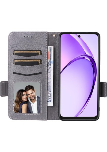 Oppo A3 4g Için Flip Case/5g Manyetik Pu Deri Yan Toka Kart Yuvaları (Yurt Dışından)