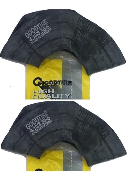 4.10/3.50-5 Engelli Motosiklet Iç Lastiği Eğri Subap X 2 Adet