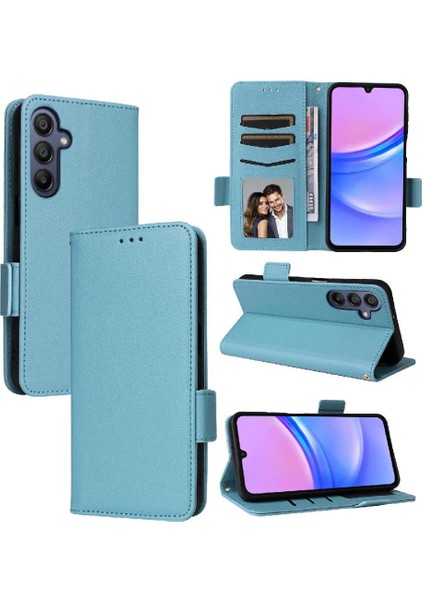 Samsung Galaxy A16 Için Flip Case Yan Toka Manyetik Cüzdan Kart Yuvaları Pu (Yurt Dışından) indirimleri