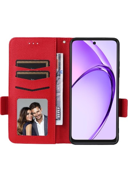 Oppo A3 4g Için Flip Case/5g Manyetik Pu Deri Yan Toka Kart Yuvaları (Yurt Dışından)