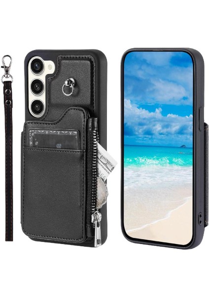 Samsung Galaxy S23 Flip Folio Kılıf Için Cüzdan Durumda Kickstand Rfıd Engelleme (Yurt Dışından)