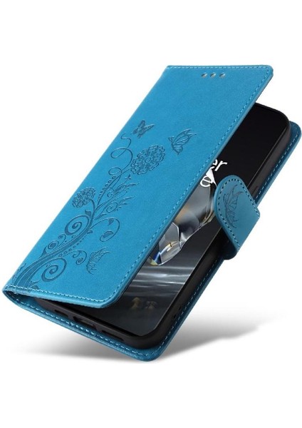 Oneplus 12 Deri Çiçek Flip Kart Yuvaları Için Flip Case (Yurt Dışından)
