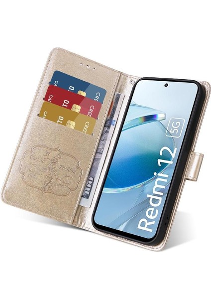 Xiaomi Redmi Için Flip Case 12 4g/5g Flip Deri Çiçek Cardyuvaları (Yurt Dışından) indirimleri