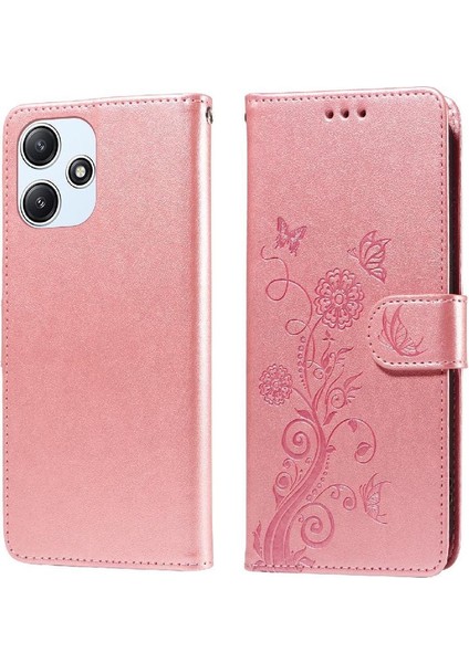 Xiaomi Redmi Için Flip Case 12 4g/5g Flip Deri Çiçek Cardyuvaları (Yurt Dışından) modelleri