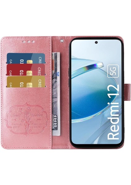 Xiaomi Redmi Için Flip Case 12 4g/5g Flip Deri Çiçek Cardyuvaları (Yurt Dışından) indirimleri