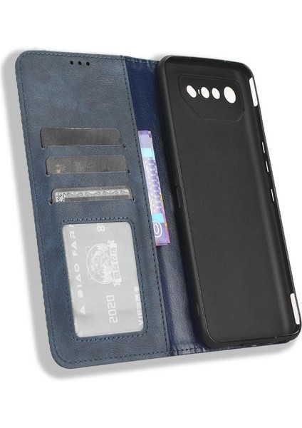 Asus Rog Telefon 7 Pu Deri Manyetik Kapatma Cüzdan Için Kılıf (Yurt Dışından)