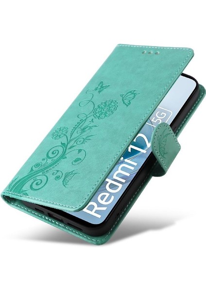 Xiaomi Redmi Için Flip Case 12 4g/5g Flip Deri Çiçek Cardyuvaları (Yurt Dışından) modelleri