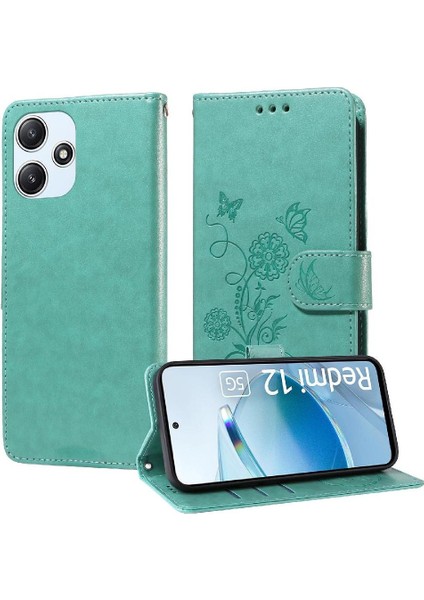 Xiaomi Redmi Için Flip Case 12 4g/5g Flip Deri Çiçek Cardyuvaları (Yurt Dışından) fırsatları