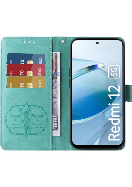 Xiaomi Redmi Için Flip Case 12 4g/5g Flip Deri Çiçek Cardyuvaları (Yurt Dışından) indirimleri