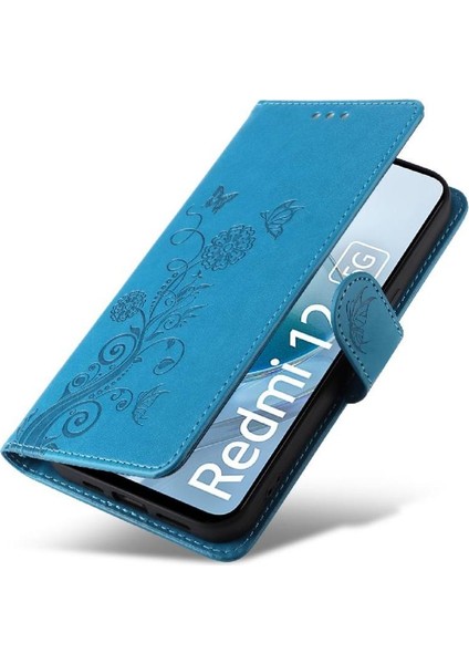 Xiaomi Redmi Için Flip Case 12 4g/5g Flip Deri Çiçek Cardyuvaları (Yurt Dışından) modelleri