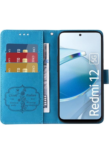 Xiaomi Redmi Için Flip Case 12 4g/5g Flip Deri Çiçek Cardyuvaları (Yurt Dışından) fırsatları
