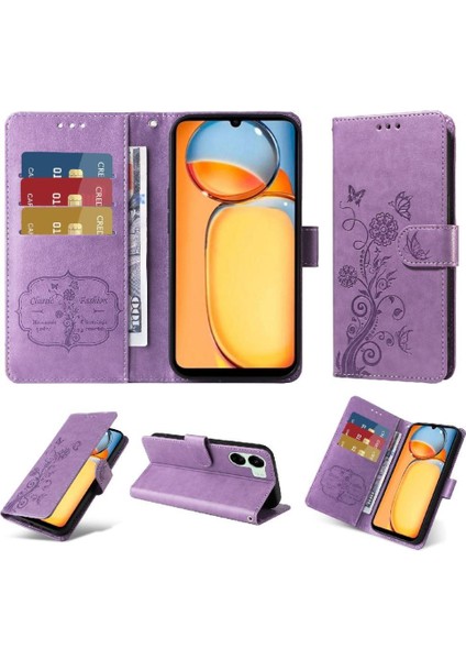 Xiaomi Redmi Için Flip Case Xiaomi 4g Cardyuvaları Flip Deri Çiçek (Yurt Dışından)