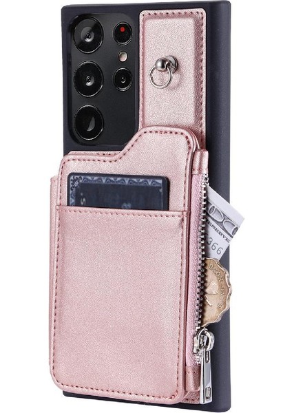 Samsung Galaxy S22 Ultra 5g Için Cüzdan Kılıf Flip Folio Kılıf 3 Büyük Kart (Yurt Dışından)