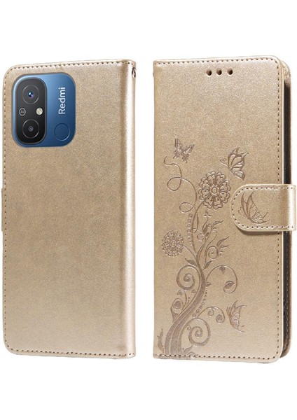 Xiaomi Redmi 11A Için Flip Case 4g Flip Deri Kart Yuvaları Çiçek (Yurt Dışından) modelleri