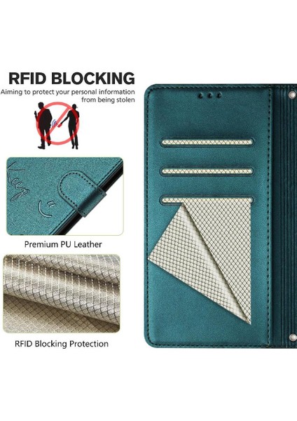 Oppo A60 4g Rfıd Engelleme Pu Deri Kapak Çevirin Kart Tutucu Cüzdan (Yurt Dışından) fırsatları