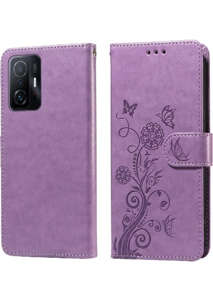 Xiaomi 11T/11T Pro Çiçek Flip Deri Kart Yuvaları Için Flip Case (Yurt Dışından) modelleri