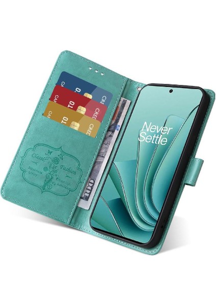 Oneplus Ace 2V Cardyuvaları Flip Çiçek Deri Için Flip Case (Yurt Dışından)