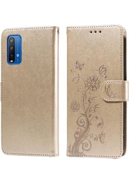 Xiaomi Redmi Not 9 Için Flip Case 4g Deri Kart Yuvaları Flip Çiçek (Yurt Dışından)