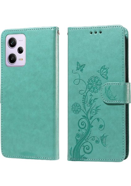 Xiaomi Redmi Not 12 Için Flip Case Pro Artı Flip Kart Yuvaları Deri Çiçek (Yurt Dışından) modelleri
