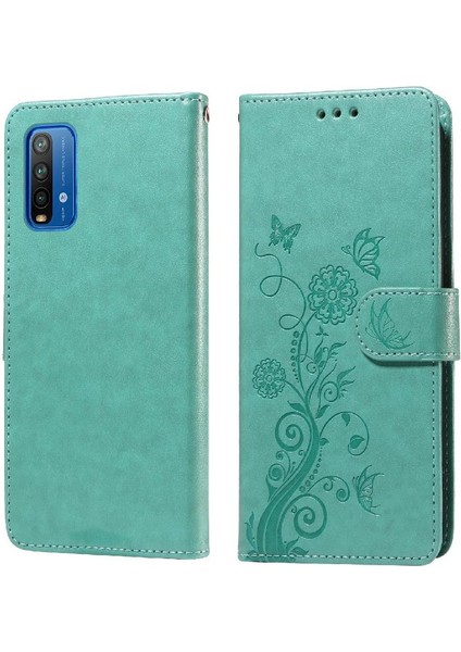 Xiaomi Redmi Not 9 Için Flip Case 4g Deri Kart Yuvaları Flip Çiçek (Yurt Dışından)