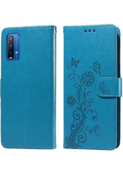 Xiaomi Redmi Not 9 Için Flip Case 4g Deri Kart Yuvaları Flip Çiçek (Yurt Dışından)