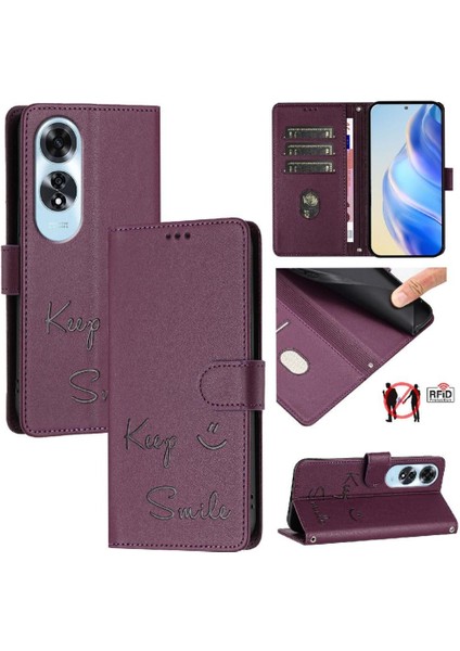 Oppo A60 4g Rfıd Engelleme Pu Deri Kapak Çevirin Kart Tutucu Cüzdan (Yurt Dışından) indirimleri