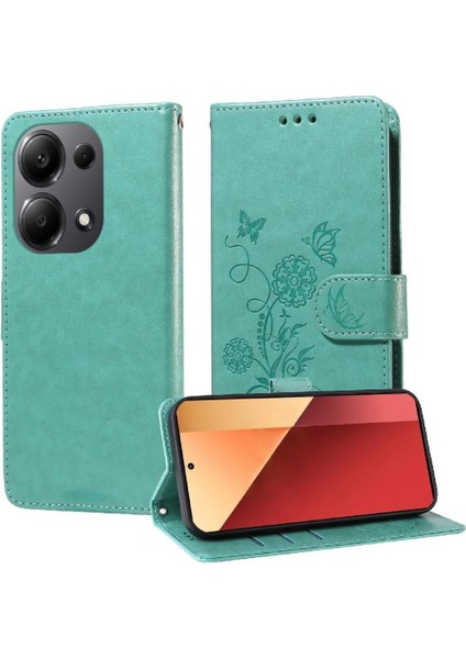 Xiaomi Redmi Not Için Flip Case 13 Pro 4g Çiçek Deri Cardyuvaları Çevirin (Yurt Dışından)