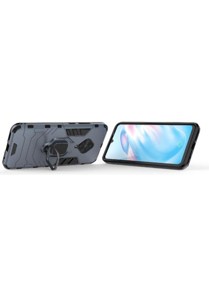 Vivo S1 Pro/vivo Y9S Darbeye Askeri Için Halka Araç Montaj Kickstand Durumda (Yurt Dışından)