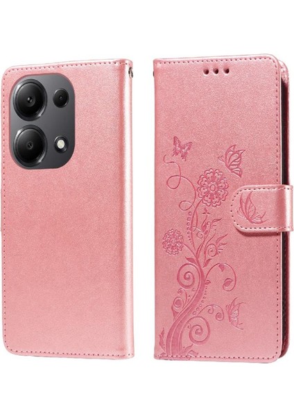 Xiaomi Redmi Not Için Flip Case 13 Pro 4g Çiçek Deri Cardyuvaları Çevirin (Yurt Dışından)