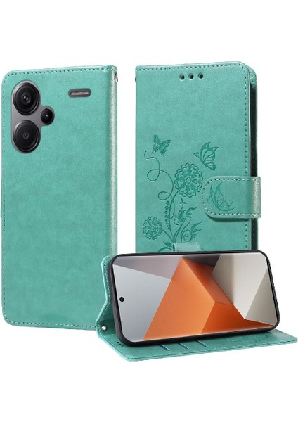 Xiaomi Redmi Not Için Flip Case 13 Pro Artı 5g Deri Kart Yuvaları Çevirin (Yurt Dışından)