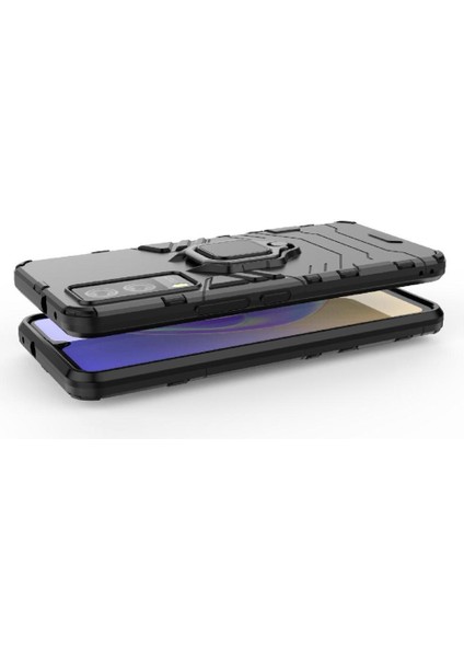 Vivo V21E 5g Askeri Sınıf Koruma Için Halka Araç Montaj Kickstand Durumda (Yurt Dışından) modelleri