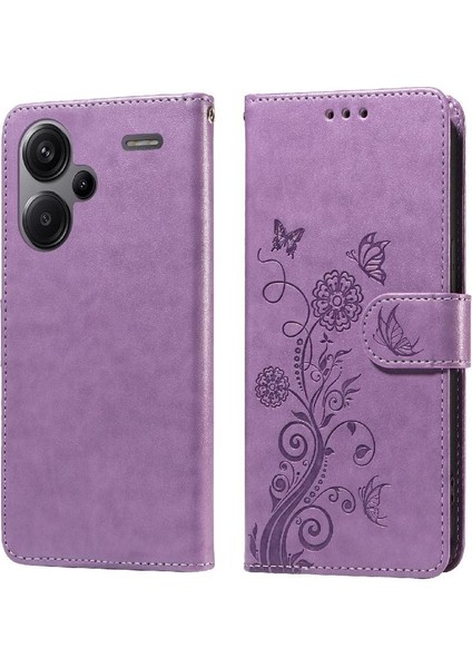 Xiaomi Redmi Not Için Flip Case 13 Pro Artı 5g Deri Kart Yuvaları Çevirin (Yurt Dışından)