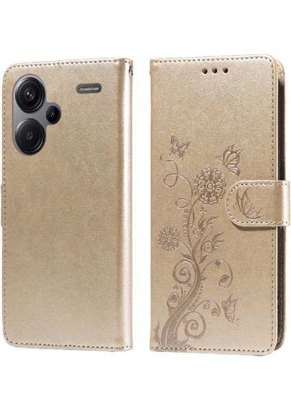 Xiaomi Redmi Not Için Flip Case 13 Pro Artı 5g Deri Kart Yuvaları Çevirin (Yurt Dışından)