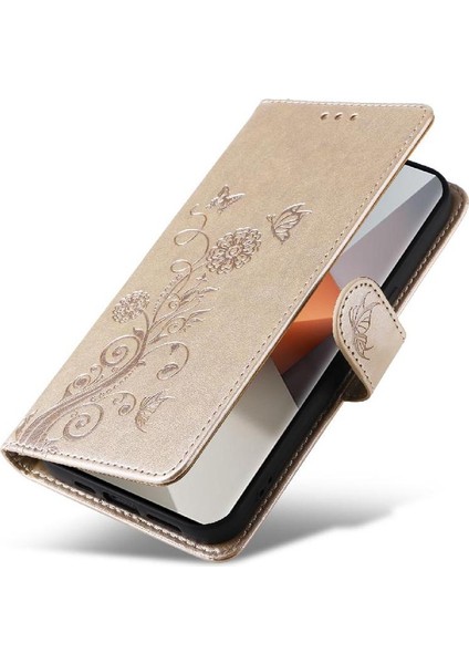 Xiaomi Redmi Not Için Flip Case 13 Pro Artı 5g Deri Kart Yuvaları Çevirin (Yurt Dışından)