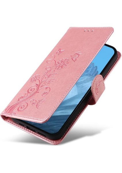 Google Piksel 9 Deri Çiçek Kart Yuvaları Flip Için Flip Case (Yurt Dışından) modelleri