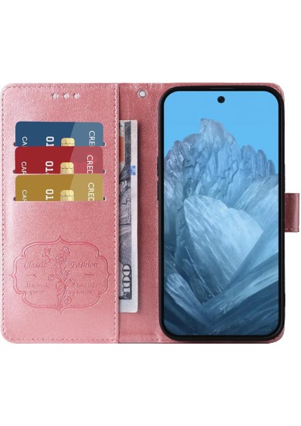 Google Piksel 9 Deri Çiçek Kart Yuvaları Flip Için Flip Case (Yurt Dışından) fırsatları