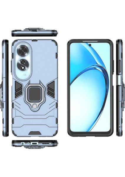 Oppo A60 Askeri Sınıf Koruma Metal Için Halka Araba Montaj Kickstand Durumda (Yurt Dışından)