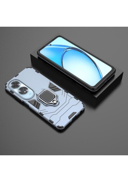 Oppo A60 Askeri Sınıf Koruma Metal Için Halka Araba Montaj Kickstand Durumda (Yurt Dışından) modelleri