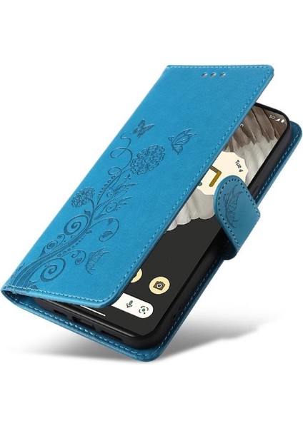 Google Piksel 7 Pro Kart Yuvaları Deri Flip Çiçek Için Flip Case (Yurt Dışından)