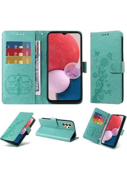 Samsung Galaxy A04 4g Cardyuvaları Flip Case Çiçek Deri (Yurt Dışından) fırsatları