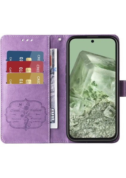 Google Piksel 8A Flip Çiçek Kart Yuvaları Deri Için Flip Case (Yurt Dışından) indirimleri