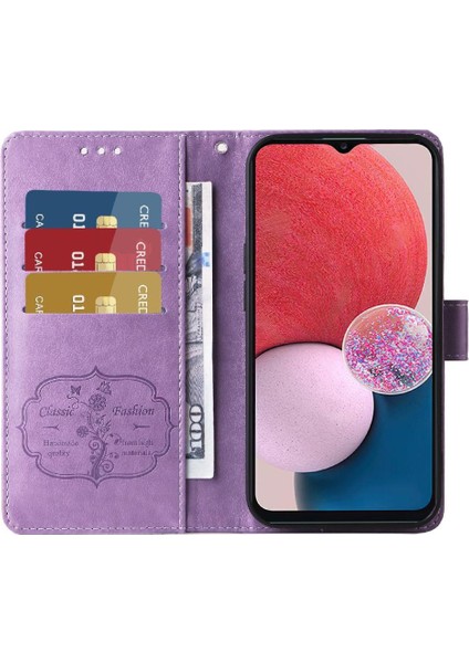Samsung Galaxy A13 Için Flip Case 4g/5g Flip Kart Yuvaları Çiçek Deri (Yurt Dışından) modelleri
