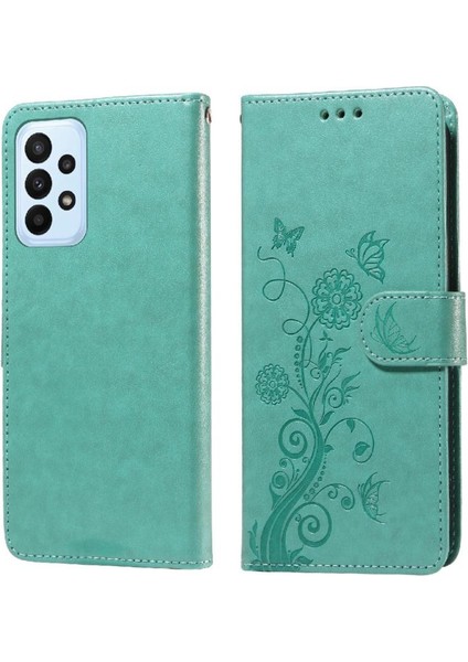 YH Market Samsung Galaxy A23 5g Için Flip Case Çiçek Flip Deri Cardyuvaları (Yurt Dışından)