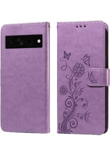 Google Piksel 7 Pro Kart Yuvaları Deri Flip Çiçek Için Flip Case (Yurt Dışından)