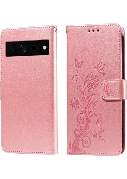 Google Piksel 7 Pro Kart Yuvaları Deri Flip Çiçek Için Flip Case (Yurt Dışından)