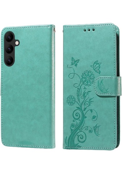 Samsung Galaxy A24 4g Cardyuvaları Çiçek Deri Flip Case (Yurt Dışından)